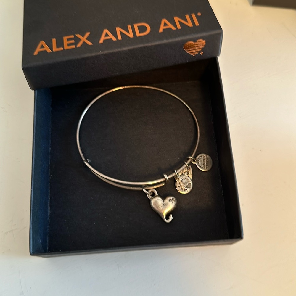 Alex and Ani heart bracelet.